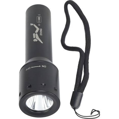 Lampe de plongée LED étanche haute luminosité, robuste et anti-choc pour activités sous-marines et extérieures (1/5)