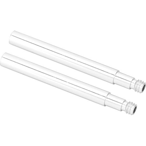Lot de 2 rallonges de valve Presta 60 mm pour pneus de vélo (argent) (1/5)