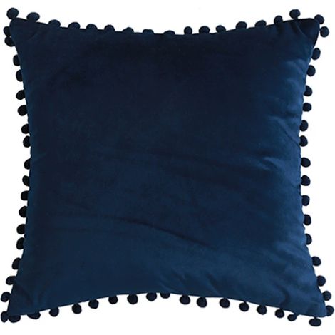 Housse De Coussin Velours - 45 X 45 Cm - Fermeture Eclair Cachee - Lot De 2 - Pour Canapé Chambre Bureau (1/5)