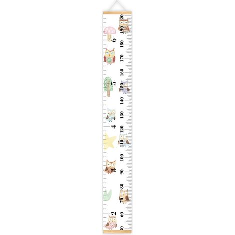 Étiquette de taille pour enfants, motif animal, toise amovible, tableau de croissance (1/5)