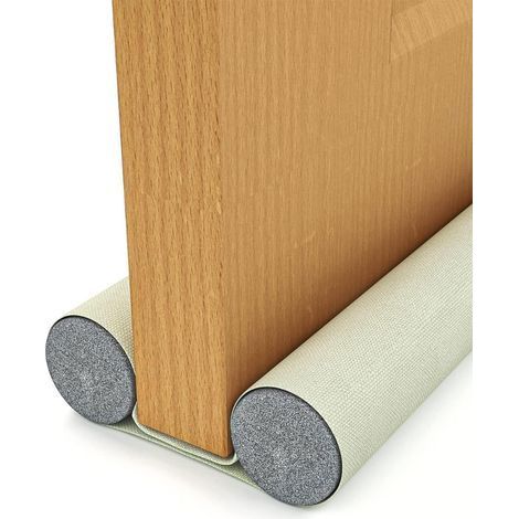 TAISHENGDA-Boudin de Porte Isolant – 90 cm Double Bas de Porte Isolant Coupe-Froid Ajustable Boudin Porte Isolation pour Dessous de Porte Intérieur et Extérieur Protection Contre Les Courants d’air- (1/5)