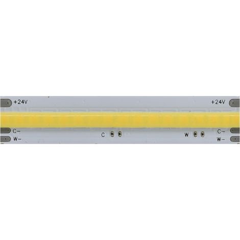 Ruban LED 5m COB 63 LED fines 24V 10W/m CCT Variable 2700K-6000K IP20 Haute Uniformité IRC 90 par Beneito & Faure pour Intérieur (1/5)