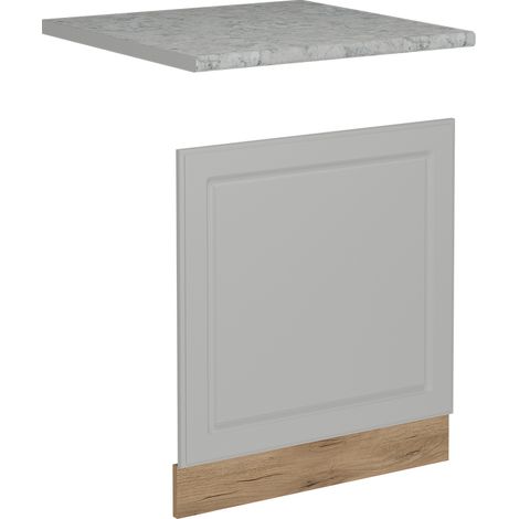 Panel frontal R-Line, Blanco casa de campo, 60 cm , ET Mármol, Vicco