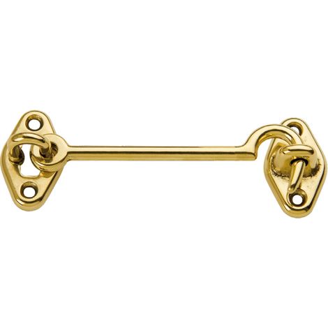 GANCIO FERMAFINESTRA OTTONE LUCIDO 100 MM- 25,0 pz