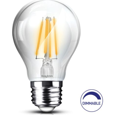Ampoule A60 filament dimmable LED E27 7W 3000K Braytron (1/5)