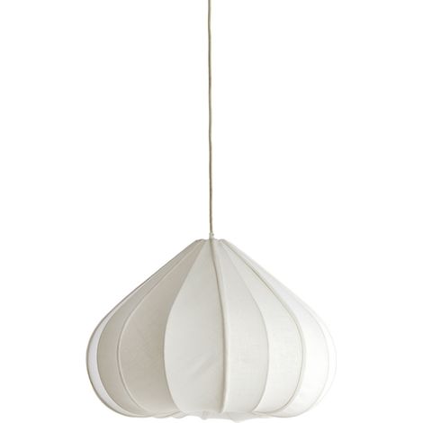 Light & Living - suspension - Zubeda - blanc - textile - Ø 58cm -