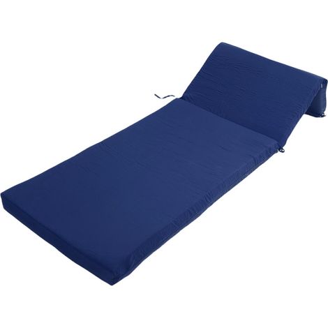 Coussin de chaise longue 55 x 183 x 7,5 cm, rembourrage épais en polyester et coton PP, confortable pour fauteuil de salon intérieur et extérieur. (1/5)