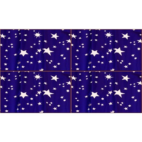 OFFERTA 4 ROTOLI CARTA CIELO METALLIZZATA STELLE ARGENTO 70X100CM