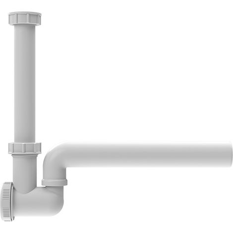 Sifón de condensados DN40 5/4" conexión vertical con trampa de olores y mirilla