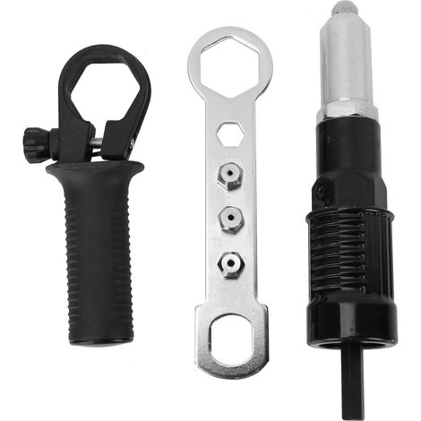 Adaptateur Perceuse pour Pistolet à Rivets Autostable - Tête en Acier Allié - Corps en Fonte d'Aluminium - 1 Pièce (1/5)