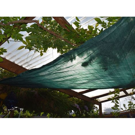 Voile d'ombrage - Vert - Forme triangle - 185g/m² Vert/Noir 2.5 x 2.5 x 3.5