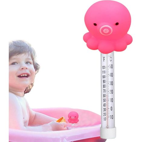 Schwimmendes Poolthermometer Tierform Wasserthermometer für Badewanne Geeignet für Außen- und Innenpools und Spas, Poolzubehör, große Größe, leicht lesbar mit Schnur (1/5)