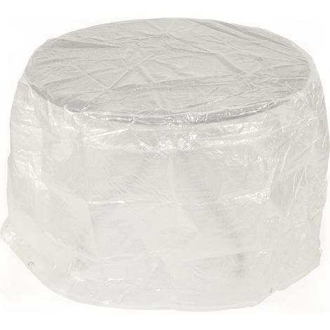 Abdeckhaube Tisch 100x70cm rund, PE transparent (1/2)