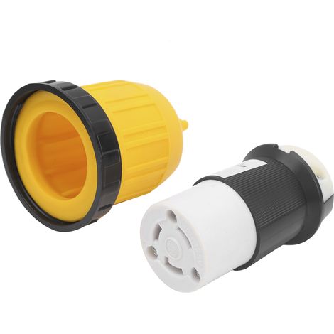 Anello di bloccaggio per presa di corrente per camper, 30 ampere, 125 volt (1/4)