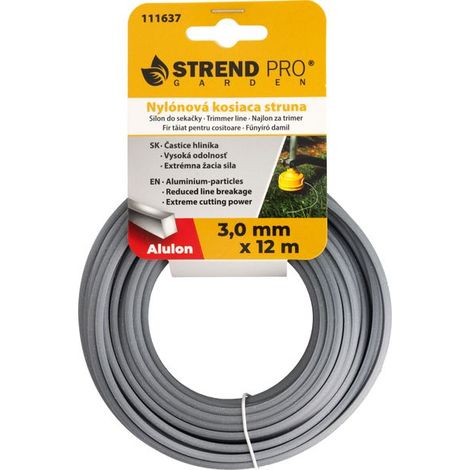 Trimmerfaden Alulon ADQ 3,0 mm, L-12 m, eckig