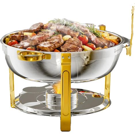 Plat de service, capacité de 8L, design résistant à la chaleur, 2Pack (1/2)