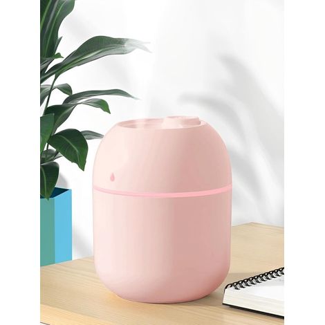 Mini umidificatore da 220 ml, USB, nebulizzazione fredda, diffusore di aromi da tavolo, luce notturna, rosa (1/5)