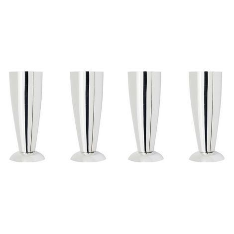 4 PZ PIEDINI PER LAVATOI- Cromo H. 13 cm- DH- pezzi 1