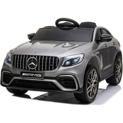 Macchina Elettrica per Bambini 12V con Licenza Mercedes GLC 63S Coupè Grigio Metallizzato