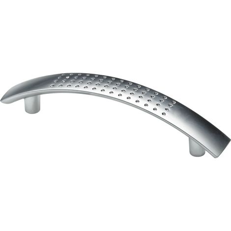 1x Hettich Möbelgriff Aluminium Optik 16x124x24mm Schubladengriff Schrankgriff