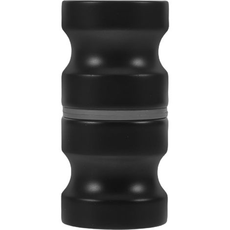 Poignée de porte douche en verre - salle bain double face coulissante ronde Barre support acier (1/5)