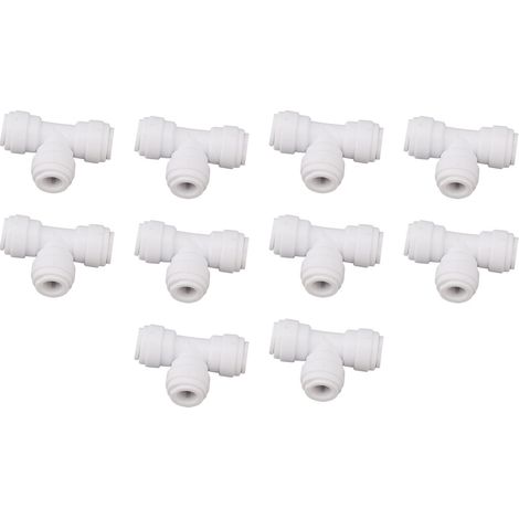 10 Stück Steckverbinder 8 mm 5/16, Schnellverbinder, Kunststoff, dicht, für Schläuche, Teile für Heimbrauerei (1/5)
