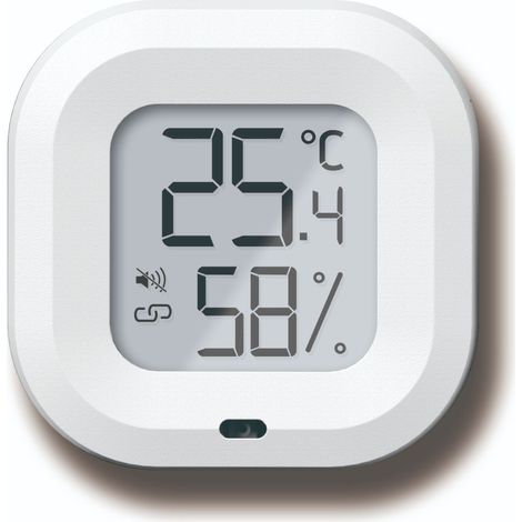 Hygromètre Bluetooth 1 pièce, capteur de température d'humidité avec fonction d'exportation de données pour Android IOS, réveil, maison, boîte à guitare, cave à cigares, cadeaux de Noël (1/2)