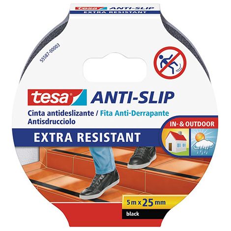 Ruban Antidérapant Noir 5m X 25mm 55587 Tesa (1/4)