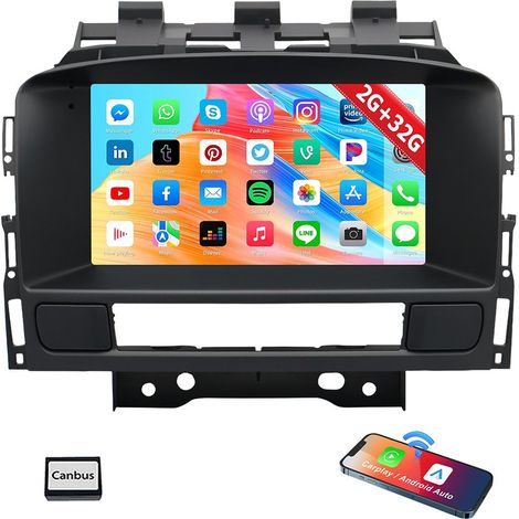 Autoradio Android 14 CarPlay pour Opel Astra J 2010-2014 GPS Navi RDS - 2+32G