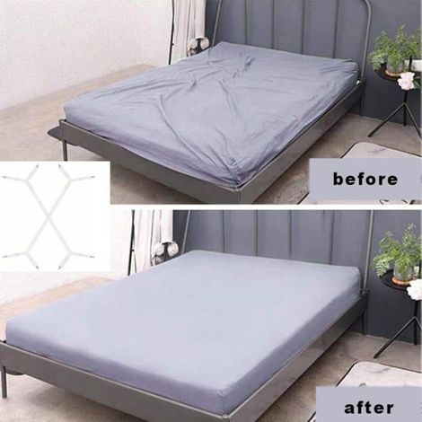 2 Pièces Réglable Élastiques Triangle Sangles,Tendeur Drap Housse Lit Drap Réglable,Réglable Bretelles Sangle Pour Matelas,Pour À (1/4)