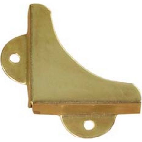 100PZ ANGOLI PER CRISTALLI mm.32x32x8 grande in acciaio ottonato