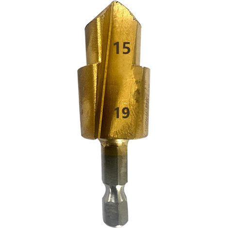 Alésoir pour tuyau PPR acier à roulement queue hexagone 6.35mm outil ébavurage ragoût pratique perçage (1/4)