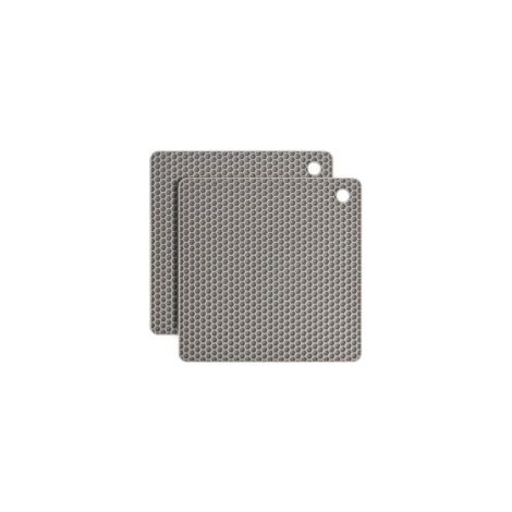 Dessous de Plat Silicone, 2PCS Anti-dérapant Anti-Chaleur 250 °C Multifonction Repose-cuillère Dessous de Verre de Cuisine Tapis de Table pour Cuisine et Salle à Manger (1/5)