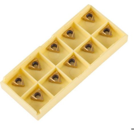 10 PCS CNC Cutter Inserts en carbure 11IR A60 Outil de tournage Lame de carbure avec Box pour matériaux souples (1/5)