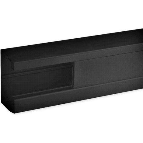 Iboco – Goulotte d'installation B45111 – 90 x 55 mm – 1 compartiment – Longueur 2 m – PVC noir – Pour espaces confinés