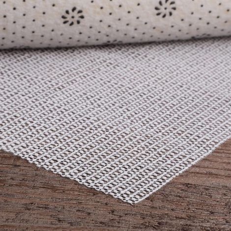 Tapis antidérapant 100x150cm PVC, découpe facile, blanc (1/5)