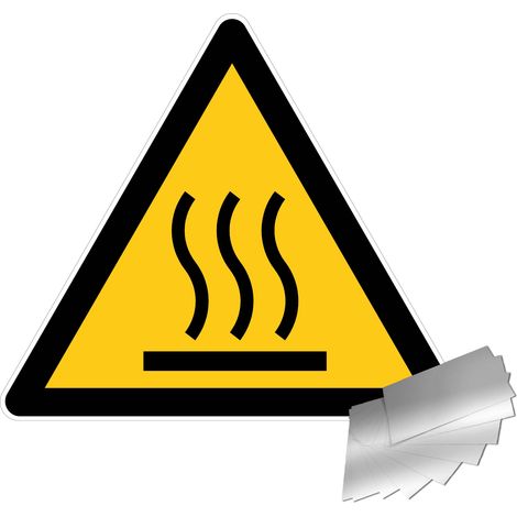 Panneau Danger surface chaude - Alu triangle 300mm - 4010311