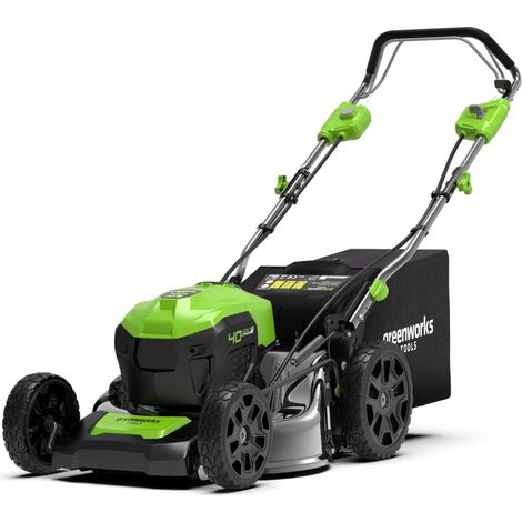 Tondeuse à Gazon Sans Fil Autopropulsée avec Moteur Sans Brosse pour Grandes Pelouses Jusqu'à 600m², Largeur de Coupe 46 cm, Sac 55L SANS Batterie 40V Ni Chargeur (1/5)