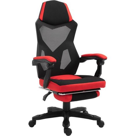 Fauteuil gaming inclinable OPTIMUS KING rouge noir (1/5)