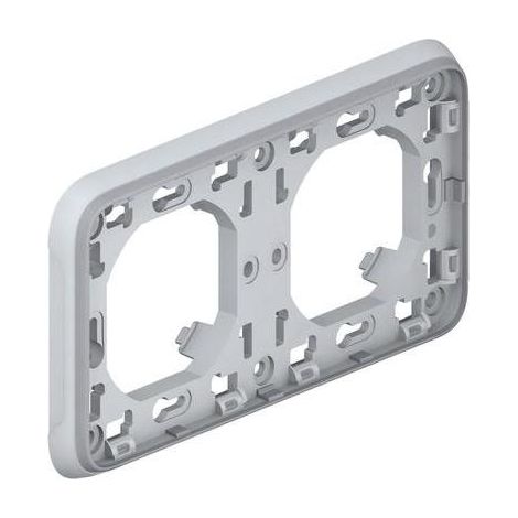 Legrand 069683 – Plattenträger – für grauen modularen Prog Plexo-Einbau – 2 horizontale Positionen