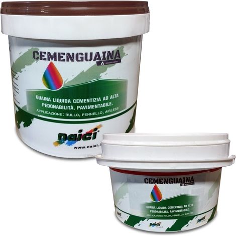 Naici CEMENGUAINA liquida impermeabilizzante a+b 5KG grigio scuro