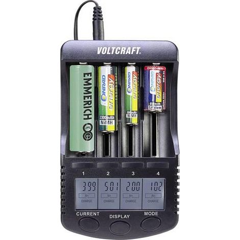 [GEBRAUCHT] B-Ware Voltcraft Rundzellen Ladegerät Ni Mh Ni Cd Li Ion Cc 2 Mignon Micro Baby Ladegerät