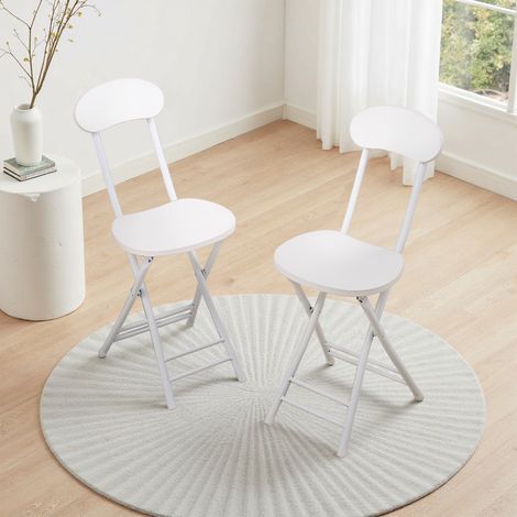 2Pcs Portable Foldable Dining Chairs (1/4)