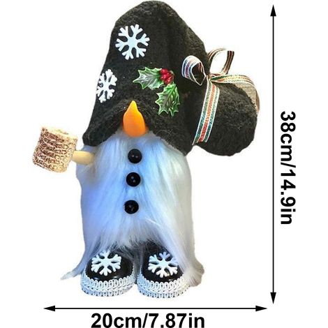 Nain de Noël en peluche, poupée décorative pour plateau étagé, fait main, ornement de maison, lot de figurines douces. (1/5)