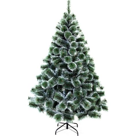 TrAdE Shop Traesio - Albero Di Natale Sintetico 210 Cm Innevato Decorazione Per Casa Scuola Ufficio - (1/2)