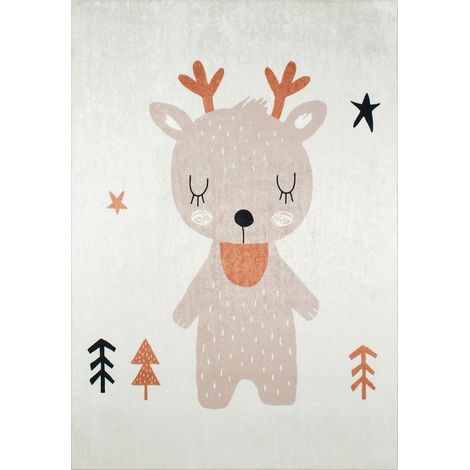 Tapis imprimé Intérieur Happy Renne - 160 x 230 cm (1/4)