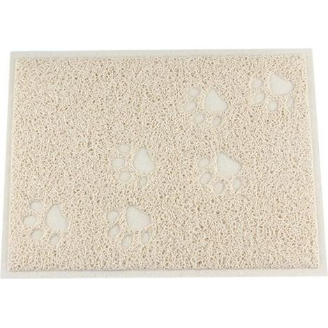 (Beige) Katzenstreumatte – Noname – Rechteckig – Rutschfest – Wasserdicht – Leicht zu reinigen (1/4)