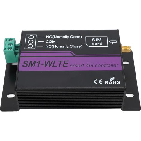 Application Web de contrôle d'alarme 4G par SMS : alarme de température et d'humidité, rappel par SMS et appel téléphonique, ouvre-portail 4G pour ascenseurs et garages, prise UE 100-240 V. (1/5)