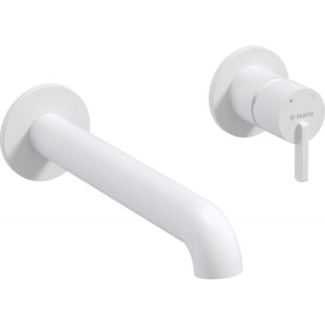 Deante Silia rubinetto lavabo incassato bianco