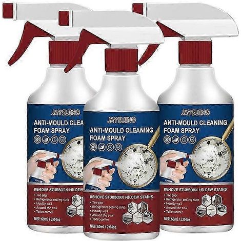 Spray nettoyant moussant anti-moisissures 3x, agent anti-moisissures efficace, nettoyant pour le mildiou (1/5)